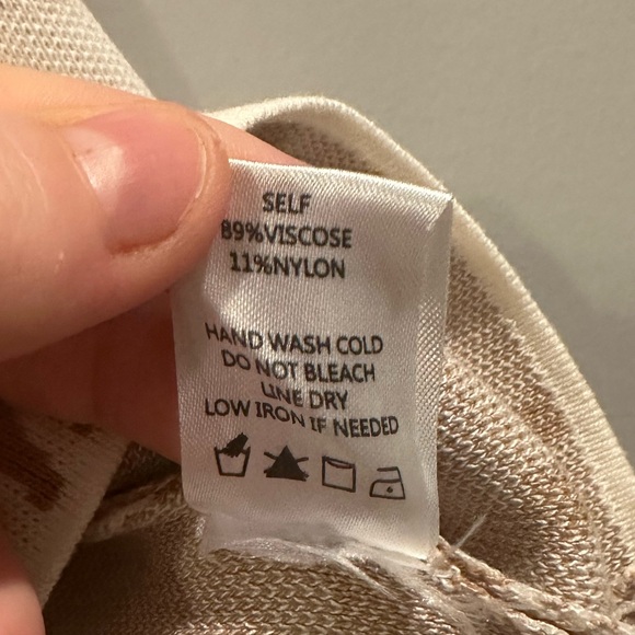 Blue Blush Mocha Swirl Halter Top and Pants Matching Set Size S Cream Multi - Picture 11 of 16